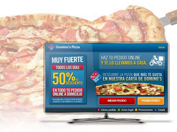 Los televisores Smart TV de Samsung permiten pedir pizza a domicilio