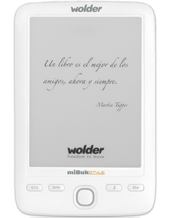 Wolder miBuk STYLE, un nuevo lector de libros electrónicos