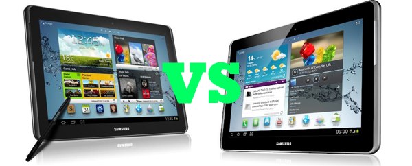 Comparativa: Samsung Galaxy Note 10.1 vs Samsung Galaxy Tab 2 10.1