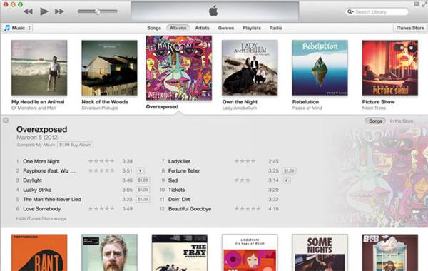 La nueva interfaz de iTunes