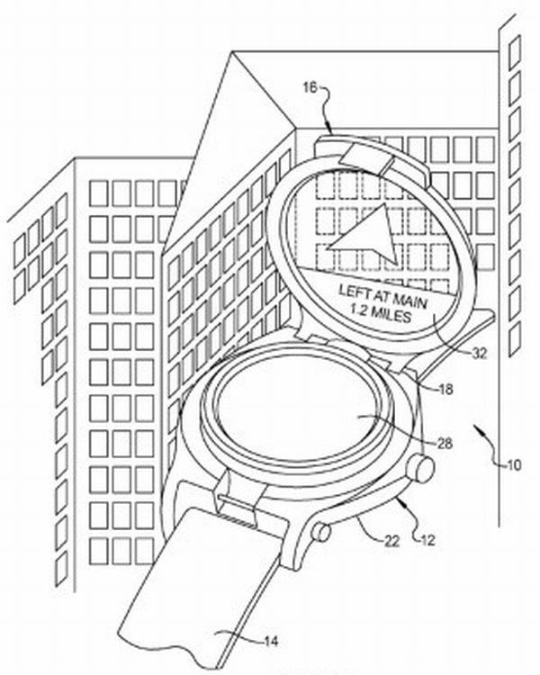 Google patenta un reloj inteligente con realidad aumentada