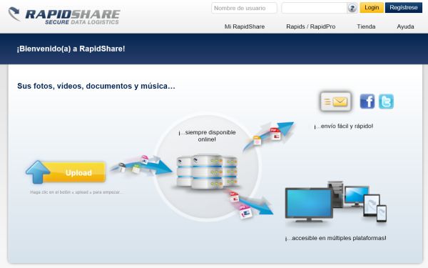 RapidShare elimina las restricciones de velocidad a sus usuarios gratuitos