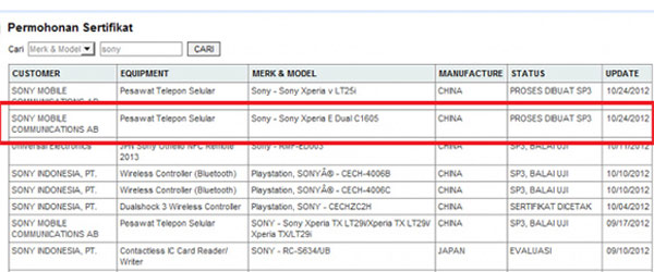 sony xperia E 01