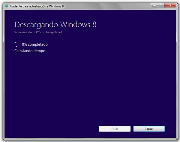 Actualización de Windows 8
