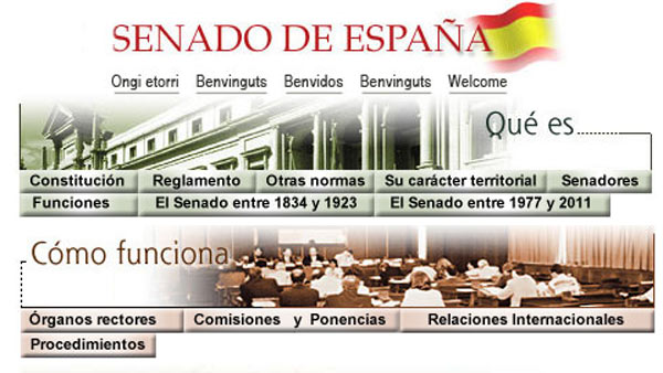 El Senado gasta medio millón de euros en una nueva página web