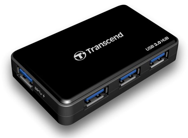 Transcend Hub USB 3.0 con puerto de carga rápida