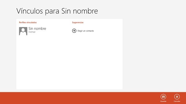 Contacto de Windows 8