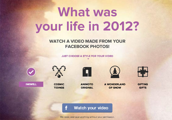 Cómo crear un ví­deo de resumen del año con tus fotos de Facebook