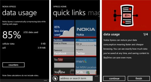Ya está disponible el navegador Nokia Xpress para los Nokia Lumia
