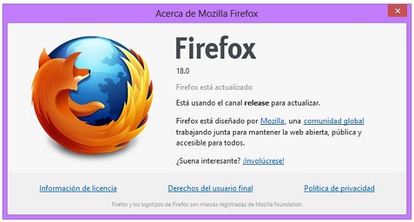 Firefox 18