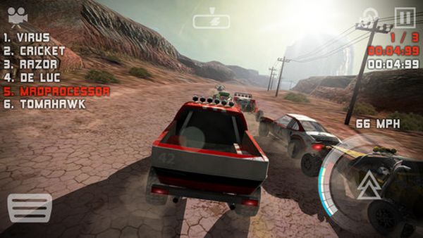 Uber Racer 3D: Sandstorm, carreras con mucho polvo gratis para iPhone