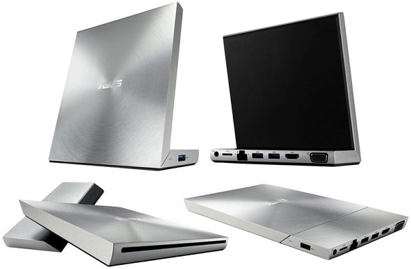 Asus VariDrive, grabadora DVD con puertos USB y VGA para tablets y ultrabooks