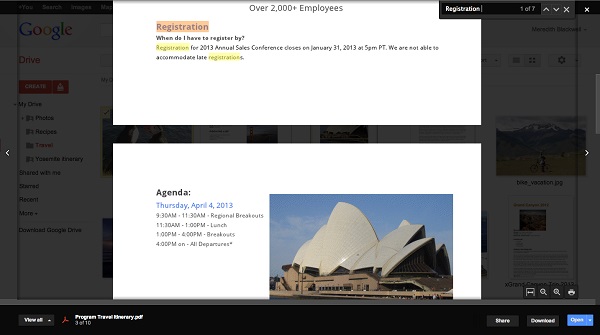 Google Drive lanza una vista previa para documentos, imágenes y ví­deos 2
