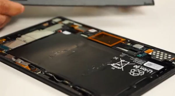El Sony Xperia Tablet Z visto por dentro