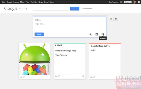 Google podrí­a estar preparando una alternativa a Evernote