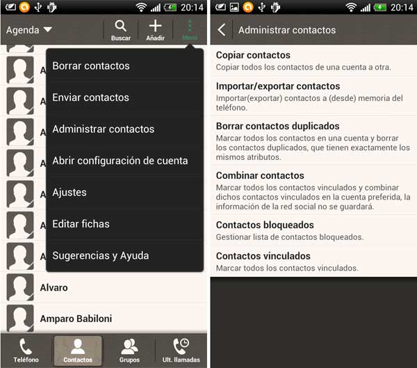 Cómo extraer la lista completa de contactos de un móvil Android