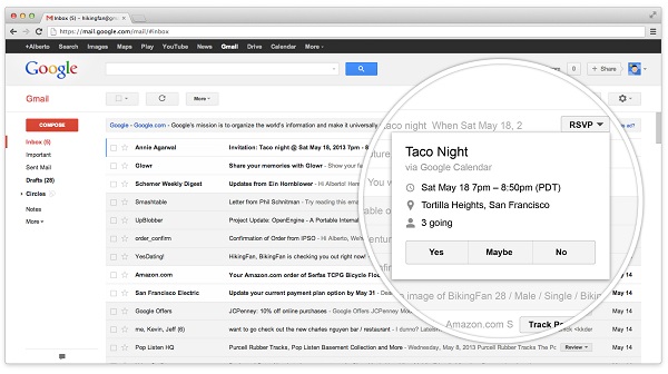 Gmail se actualiza con botones de acción rápida y pagos integrados 3 Botones de acción rápida en Gmail