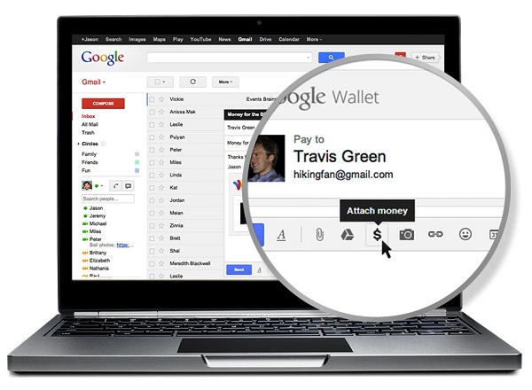 Gmail se actualiza con botones de acción rápida y pagos integrados 1 Gmail introduce los pagos de Google Wallet