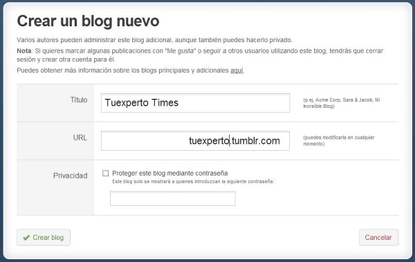 Tumblr, cómo crear un blog en pocos pasos con Tumblr 2 Tumblr