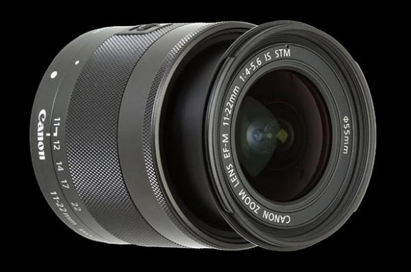 Canon EF-M 11-22 mm f/4-5,6 IS STM, objetivo angular para la EOS M