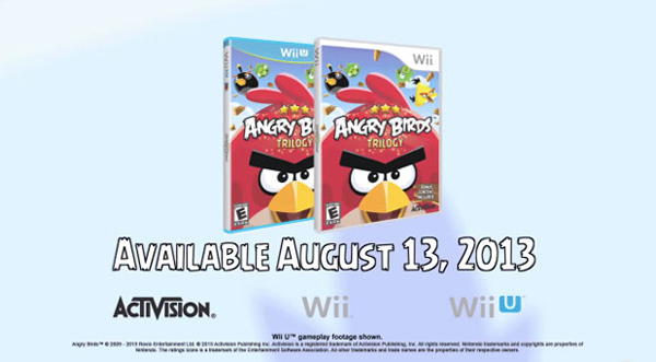 La trilogí­a de Angry Birds para Wii y Wii U estará disponible el 13 de agosto
