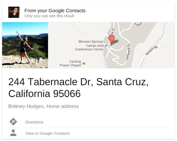 Google añade los contactos de Gmail a las búsquedas