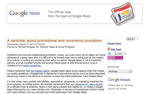 Google News Alemania sólo indexará a los medios que lo pidan 2 Google news