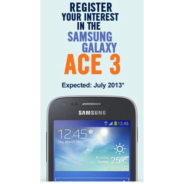 Samsung Galaxy Ace 3 julio