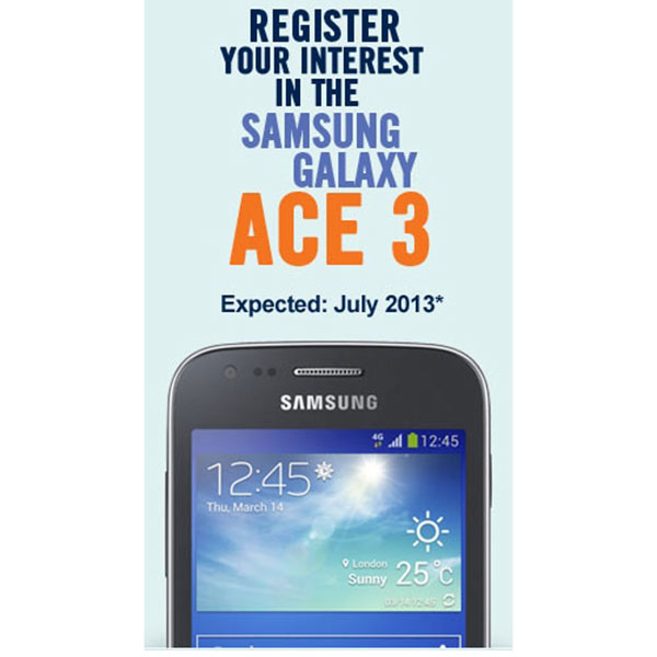 Samsung Galaxy Ace 3 estará en las tiendas en julio 2 Samsung Galaxy Ace 3 julio