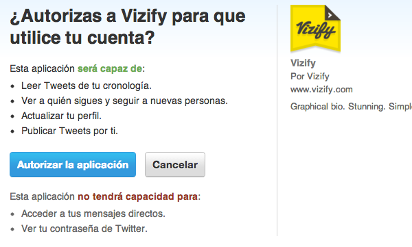 Haz un vídeo gratis con tu actividad en Twitter 3 Vizify Twitter
