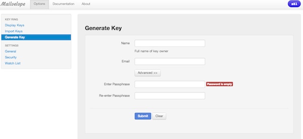 Generate Key