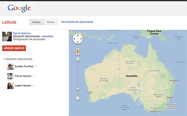 Google retira el servicio de localización de amigos Google Latitude