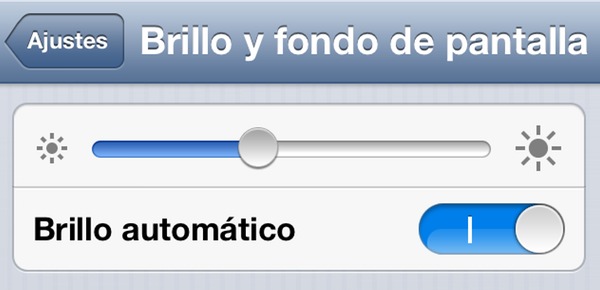 Brillo automático iOS 6