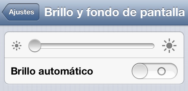 Brillo automático iOS 6