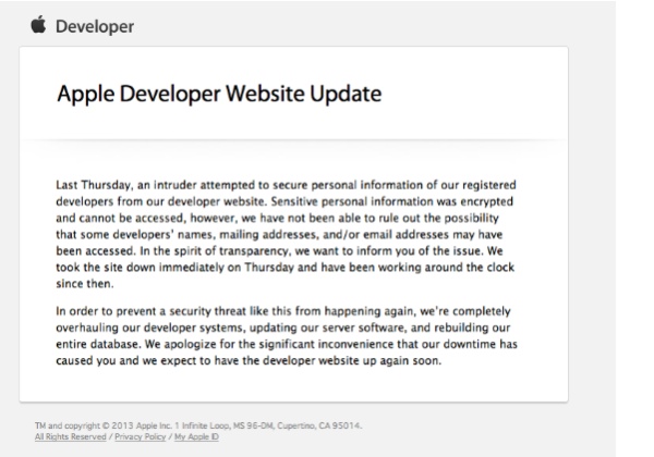 Hackeada la web de desarrolladores de Apple 1 Web desarrolladores Apple