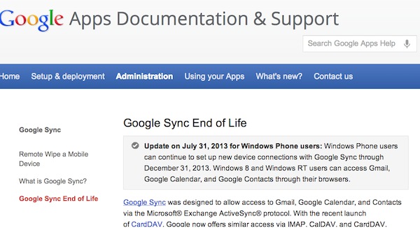 Google Sync