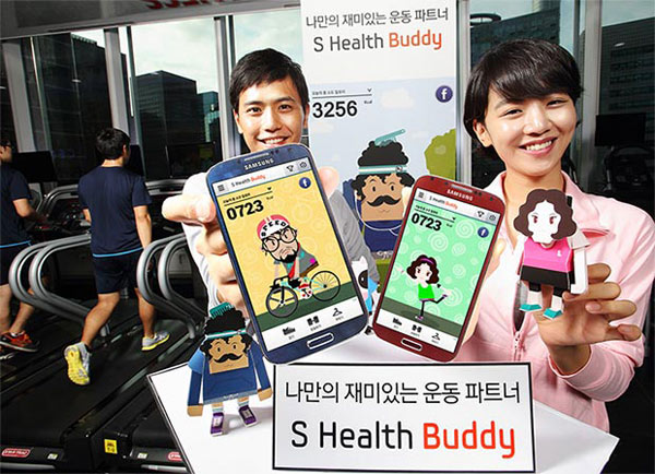 Así­ es S Health Buddy para el Samsung Galaxy S4