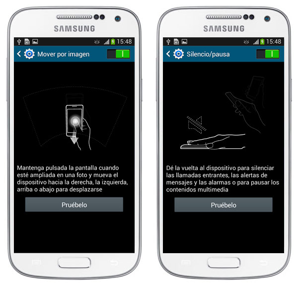 SGS4 mini gestos movimientos