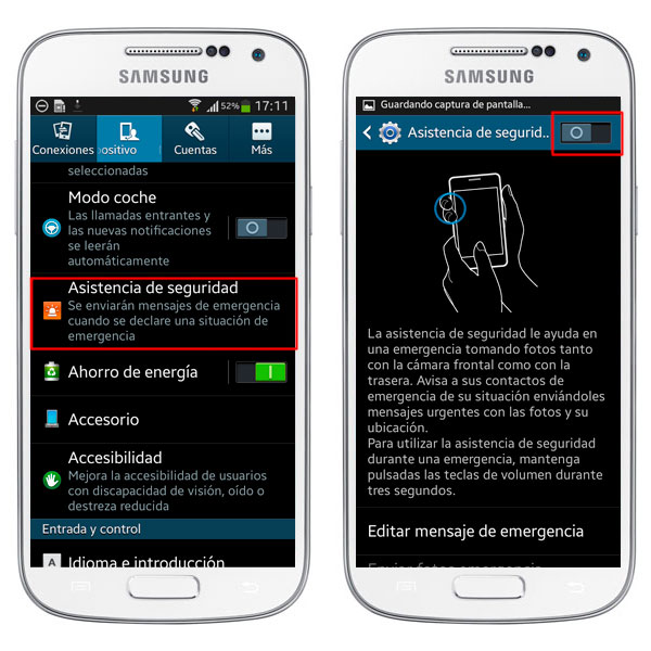 Cómo hacer que el Samsung Galaxy S4 Mini nos ayude en una emergencia