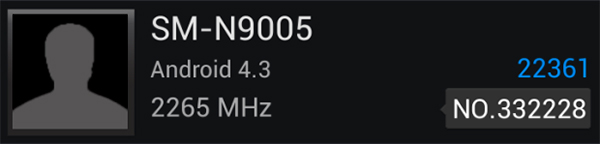 Samsung Galaxy Note 3 benchmark