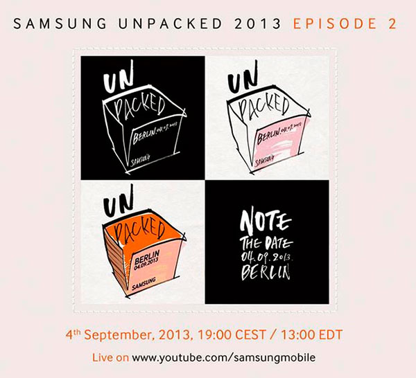 El Samsung Galaxy Note 3 saldrá a la venta en septiembre 1 SamsungGalaxyNote3 invitacion