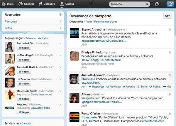 Twitter mejora los resultados de su buscador