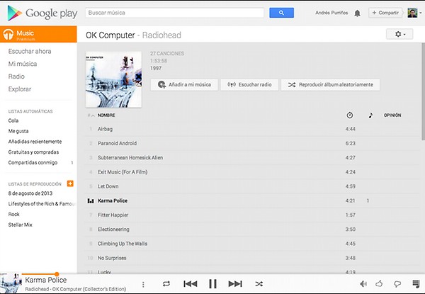 Comparamos Spotify y Google Play Music All Access 1 Google Music