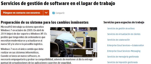 HP ayuda a las empresas a dejar atrás Windows XP 2 Servicios de HP