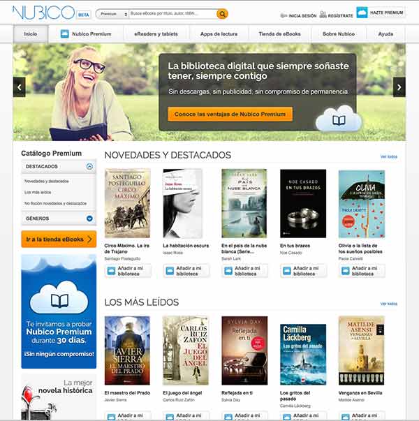 Nubico, el Cí­rculo de lectores para eBooks