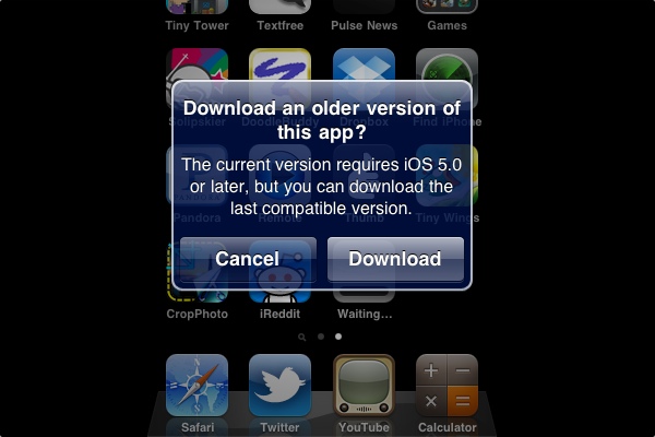 Apple deja instalar versiones pasadas de apps en iPhones antiguos