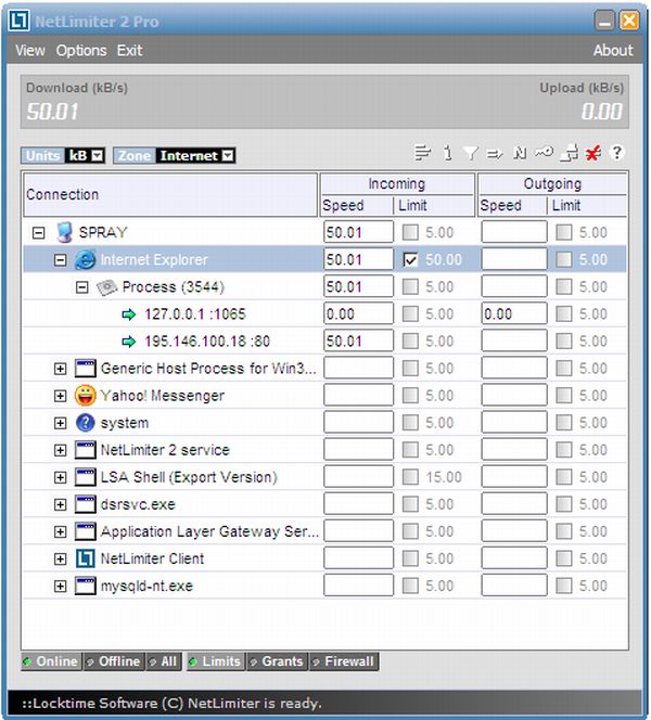 NetLimiter, herramienta para averiguar el ancho de banda que consume cada aplicación