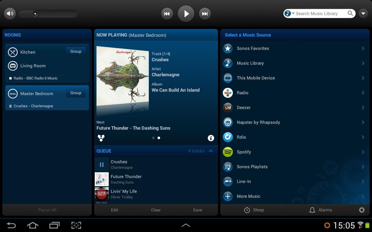 Sonos Controller para Android, nueva actualización de la aplicación de control