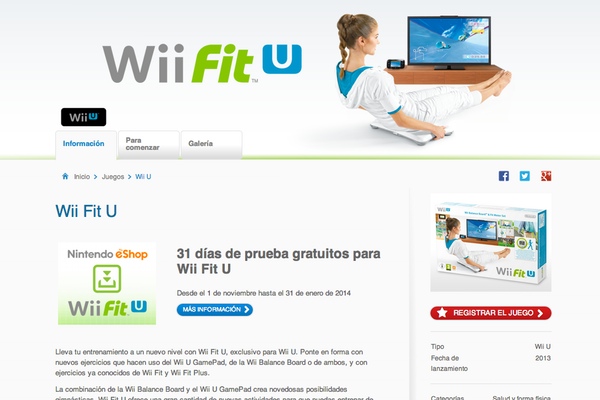 Wii Fit U, los deportes de Nintendo vuelven con sistema de pago nuevo
