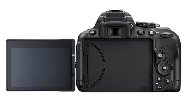 Nikon D5300, vista trasera